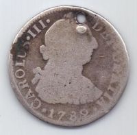 2 реала 1782 г. Мексика. Испания