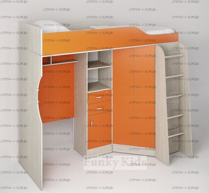 Кровать-чердак Фанки Кидз 7/1 СВ