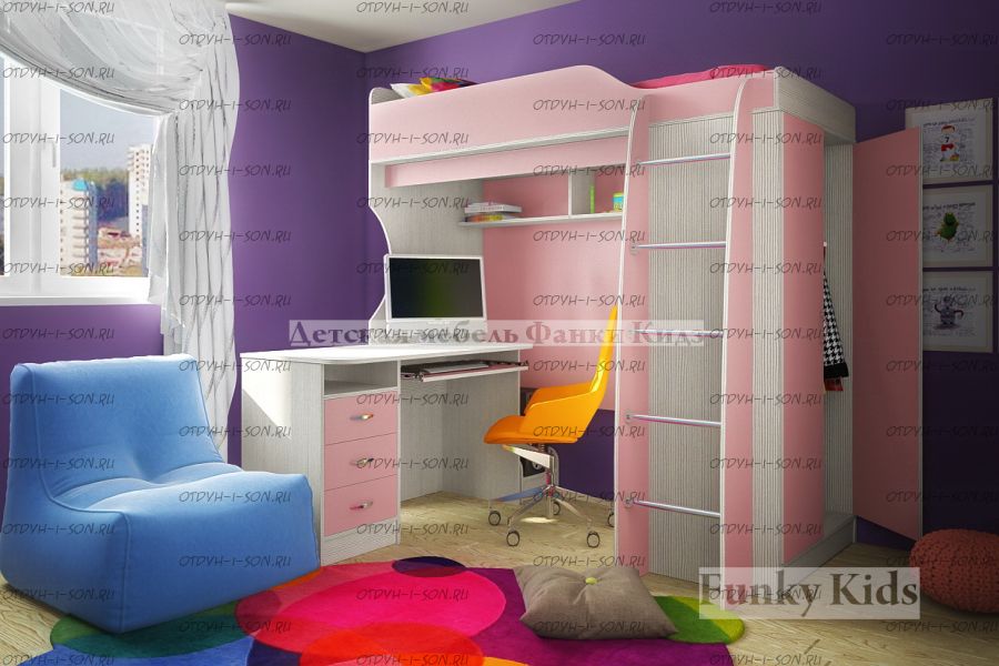 Кровать-чердак Фанки Кидз 11/5 СВ