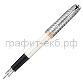 Ручка перьевая Parker Sonnet CT Metal&Pearl жемчужный S0947310