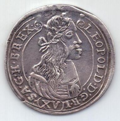 15 крейцеров 1676 г. Венгрия. Австрия