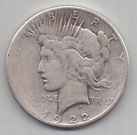 1 доллар 1922 г. США