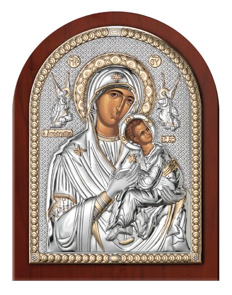 Серебряная икона Дева Мария Амолинта (Благая)  (Италия)