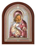 Серебряная икона Божией Матери Владимирской (Valenti & Co, Италия, эксклюзивная рамка)