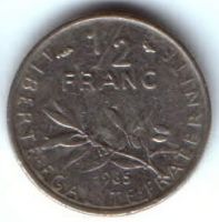 1/2 франка 1965 г. Франция