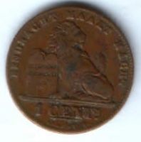 1 сантим 1912 г. Бельгия