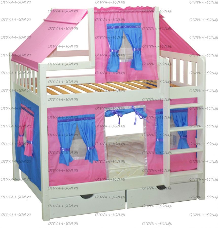 Кровать двухъярусная Скворушка