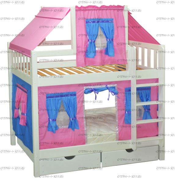 Кровать двухъярусная Скворушка