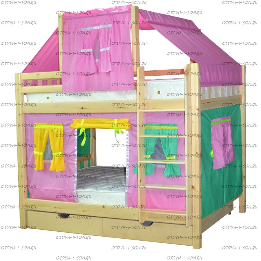 Кровать двухъярусная Скворушка-4