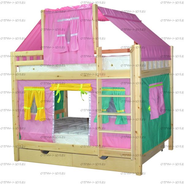 Кровать двухъярусная Скворушка-4