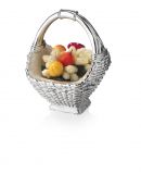 B 550 SC Серебряная вазочка-корзинка с фруктами (Valenti & Co, Италия) купить интернет магазин онлайн москва дорого доставка в руки по россии