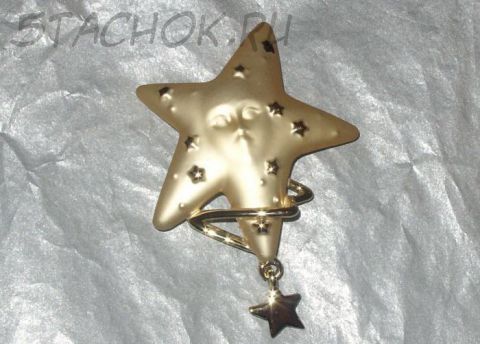 Брошь "Звездная галактика" под золото (A.J.C. США)