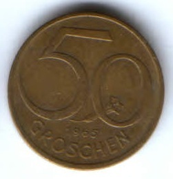 50 грошей 1965 г. Австрия