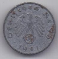 1 пфенниг 1941 г. Германия
