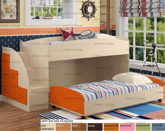 Кровать двухъярусная Дюймовочка-4.2