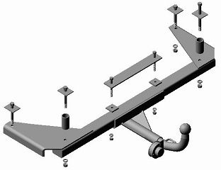 Фаркоп "Трейлер" для Daewoo Nexia 95-    Daewoo Espero 94-00
