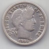 1 дайм 1899 г. США