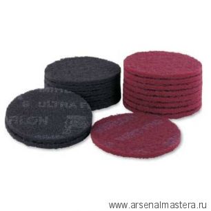 Комплект 10 шт Шлифовальный войлок синтетический Mirka MIRLON 150 мм UF 1500 8024101094
