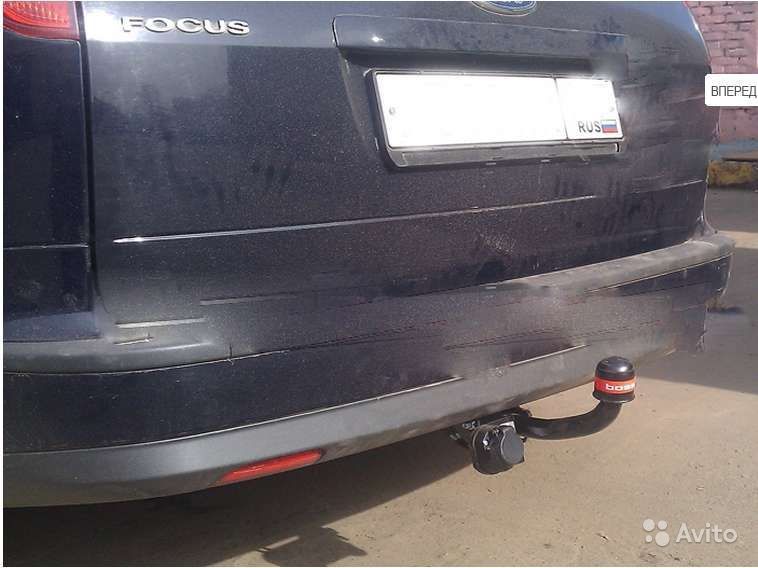 Фаркоп BOSAL-ORIS Ford Focus II универсал 2005/2-2011 необходима подрезка бампера. Тип шара: A. Нагрузки: 1300/50 кг - 3949-A Bosal