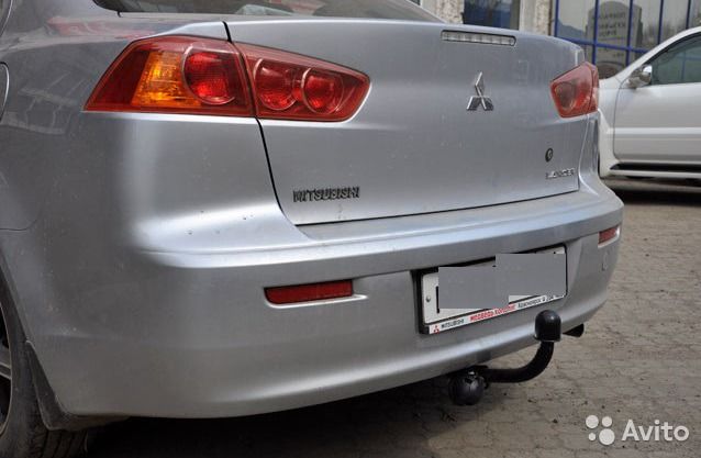 Фаркоп BOSAL-ORIS Mitsubishi Lancer 2012- (двигатель 1.6 л) без подрезки бампера. Тип шара: A. Нагрузки 1200/50 кг (без электрики в комплекте) - 4163-A Bosal