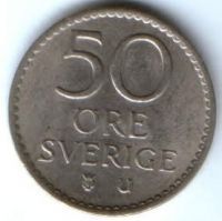 50 эре 1968 г. Швеция