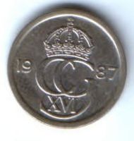 10 эре 1987 г. Швеция