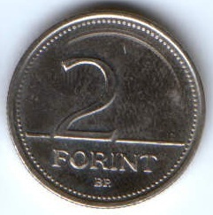 2 форинта 2001 г. Венгрия