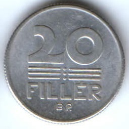 20 филлеров 1973 г. Венгрия