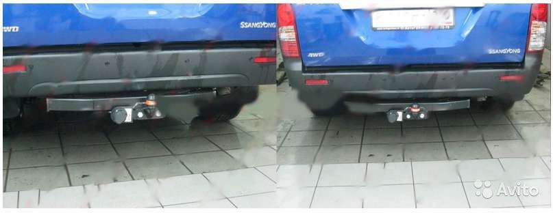 Фаркоп BOSAL-ORIS Ssang Yong Actyon Sports 2006-2011 без выреза в бампере. Тип шара: F. Нагрузки: 2000/75 кг