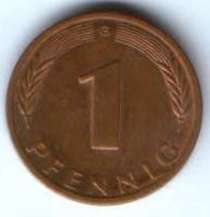 1 пфенниг 1978 г. Германия ФРГ