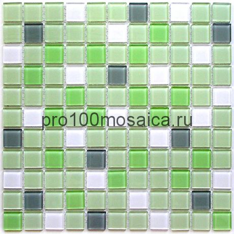 Soft mix стекло 25*25. Мозаика серия CRYSTAL, размер, мм: 300*300 (BONAPARTE)