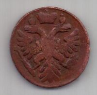 деньга 1740 г. перечекан