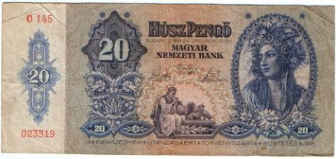 20 пенго 1941 г. Венгрия