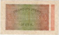20000 марок 1923 г. Германия