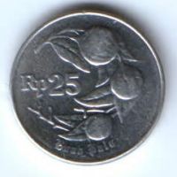25 рупий 1994 г. Индонезия