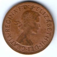 1 пенни 1962 г. Австралия