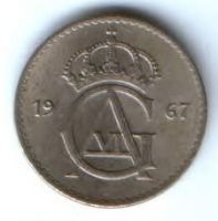 25 эре 1967 г. Швеция
