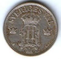 25 эре 1907 г. Швеция