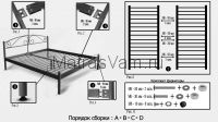 Порядок сборки кровати Металлическая кровать ЛЮКС