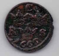 1/6 оре (эре) 1666 г. Швеция