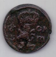 1/6 оре (эре) 1666 г. Швеция