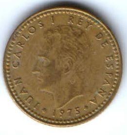 1 песета 1975 г. Испания