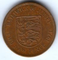 2 пенса 1971 г. Джерси