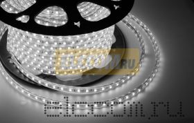 LED лента Neon-Night, герметичная в силиконовой оболочке, 220V, 10*7 мм, IP65, SMD 3528, 60 диодов/метр, цвет светодиодов белый, бухта 100 метров