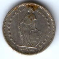1/2 франка 1968 г. Швейцария