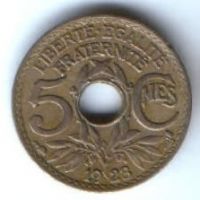 5 сантимов 1923 г. Франция