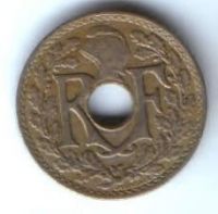5 сантимов 1923 г. Франция