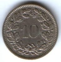 10 раппенов 1970 г. Швейцария