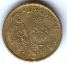5 песет 1993 г. Испания Апостол Иаков