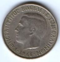 2 драхмы 1966 г. Греция